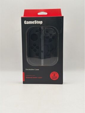 GameStop Dockable Case for Nintendo Switch OLED with 2 Thumb Grips